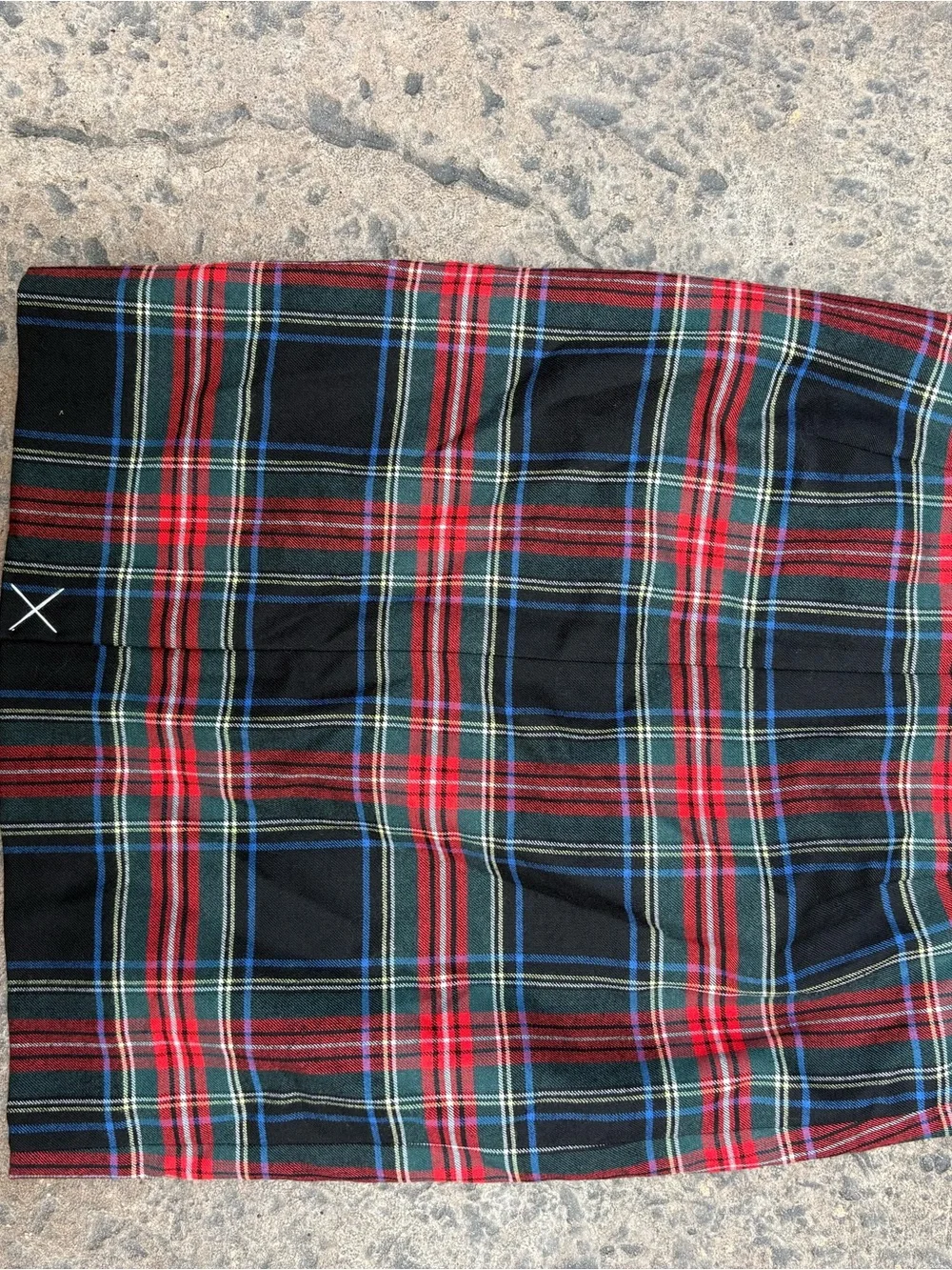 J. Crew Red, Green and Black Plaid Pencil Skirt